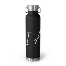 Load image into Gallery viewer, 22oz Vacuum Insulated Bottle - "I Am" Affirmations - Black - #1
