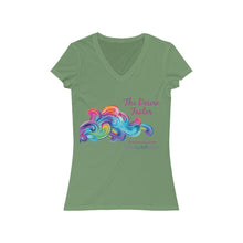 Load image into Gallery viewer, Desire Factor Women's Jersey Short Sleeve V-Neck Tee