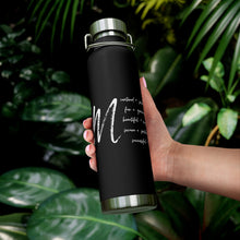 Load image into Gallery viewer, 22oz Vacuum Insulated Bottle - "I Am" Affirmations - Black - #1