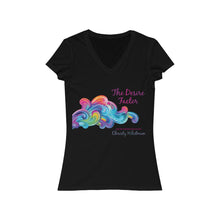 Load image into Gallery viewer, Desire Factor Women's Jersey Short Sleeve V-Neck Tee