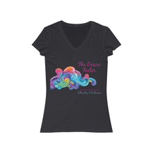 Load image into Gallery viewer, Desire Factor Women's Jersey Short Sleeve V-Neck Tee