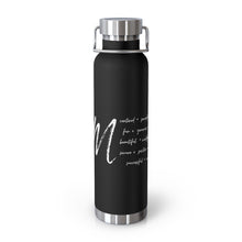 Load image into Gallery viewer, 22oz Vacuum Insulated Bottle - "I Am" Affirmations - Black - #1