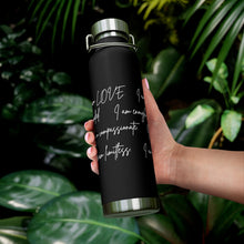 Load image into Gallery viewer, 22oz Vacuum Insulated Bottle - "I Am" Affirmations - Black - #2