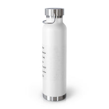 Load image into Gallery viewer, 22oz Vacuum Insulated Bottle - "I Am" Affirmations - White